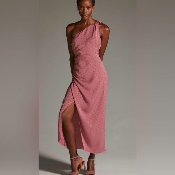 Favorite Daughter mauve one shoulder dress - size 10 (L) - Picture 4 of 12